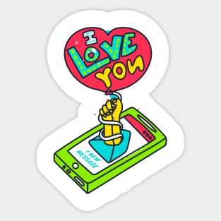 I Love You Mother Sticker